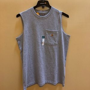Light Grey Carhart Muscle Tank Top (Men's MEDIUM)